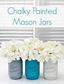 Chalky-Painted-Mason-Jars